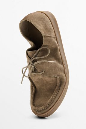 کفش کلاسیک بژ مردانه چرم خالص Massimo Dutti - کد 937869732