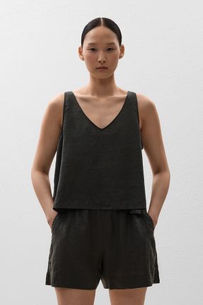 بلوز طوسی زنانه ساده Oysho - کد 938120032