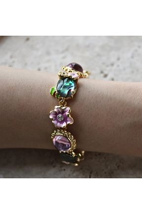 دستبند جواهر رنگی زنانه برنجی MIRADA JEWELRY - کد 923725780
