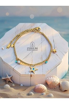 خلخال نقره نباتی زنانه ZERİUM - کد 936615313