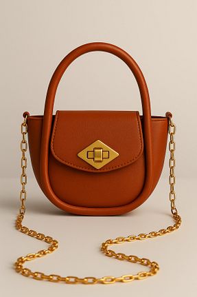 کیف دوشی نارنجی زنانه چرم مصنوعی ROYAL LADYS - کد 937888950