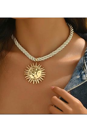 گردنبند جواهر متالیک زنانه NISHPOINT - کد 937897909