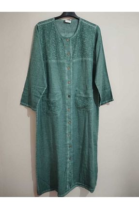 کلاه و ابایا سبز زنانه پنبه ای anne moda ankara - کد 937900528
