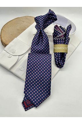کراوات سرمه ای مردانه میکروفیبر Gutiero - کد 937905296
