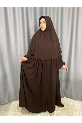 روسری قهوه ای پنبه پلی استر ARKARLİN - کد 937907999