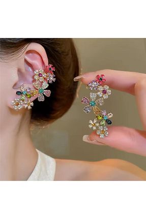 گوشواره جواهر رنگی Pelin Aksesuar - کد 937923284