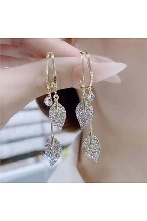 گوشواره جواهر رنگی زیرکن Pelin Aksesuar - کد 937923246