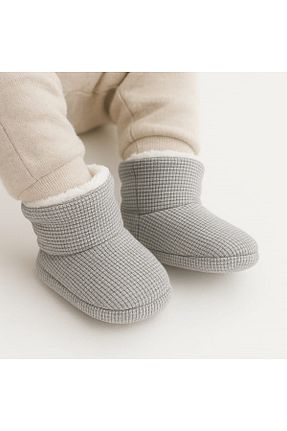 پاندوف طوسی بچه گانه پارچه ای erteks - کد 865610283