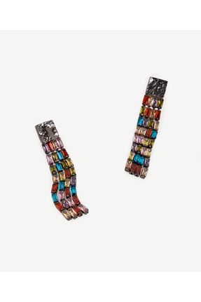 گوشواره جواهر سفید زیرکن Yargıcı - کد 864990854