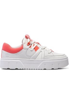 کفش اسنیکر سفید زنانه چرم اصل Timberland - کد 813650443