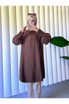 تونیک قهوه ای بافتنی Modamorfo - کد 899219412