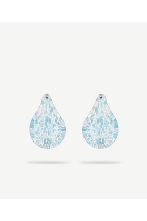 گوشواره جواهر آبی شیشه Yargıcı - کد 823156710