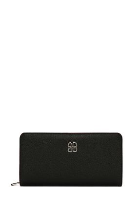 کیف پول مشکی زنانه چرم مصنوعی Derimod - کد 6903661
