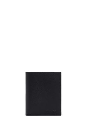کیف پول مشکی مردانه چرم خالص Derimod - کد 5940090