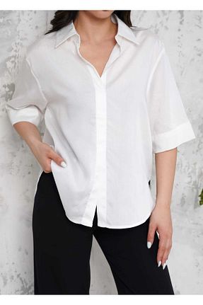 بلوز سفید زنانه ساده RİGALA - کد 938045834
