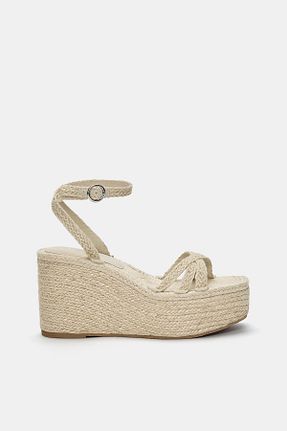 کفش پاشنه بلند پر بژ زنانه پاشنه متوسط (5-9 سانتی متر) Pull & Bear - کد 938166878