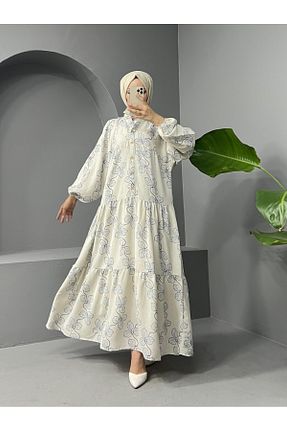 لباس حجاب آبی زنانه اورسایز Modamorfo - کد 827350915