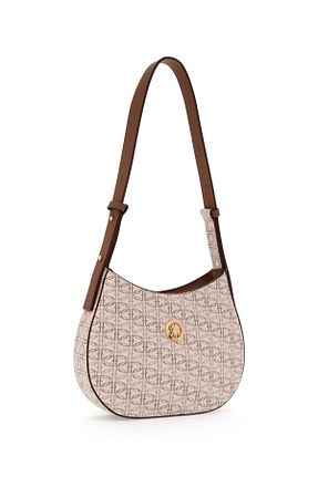 کیف دوشی سفید زنانه چرم مصنوعی U.S. Polo Assn. - کد 938028911