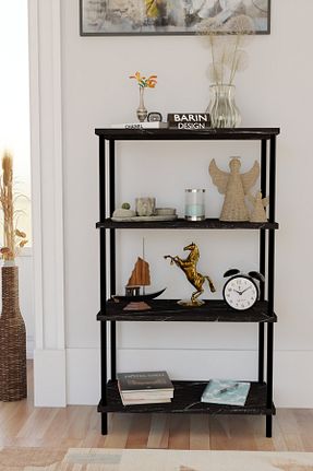 قفسه کتاب مشکی 103 سانتی متر BARIN DESIGN - کد 938169221