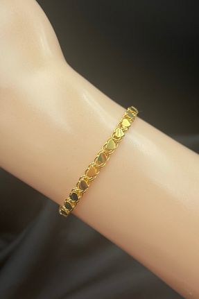 دستبند طلا زرد زنانه 14 عیار Altınkesesi - کد 938078693