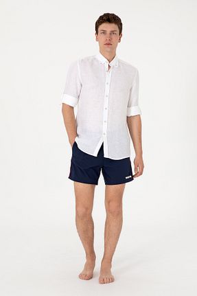 شلوارک ساحلی سرمه ای مردانه پلی استر U.S. Polo Assn. - کد 938171031