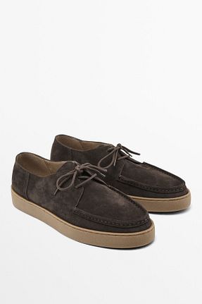 کفش کلاسیک قهوه ای مردانه چرم خالص Massimo Dutti - کد 938094949
