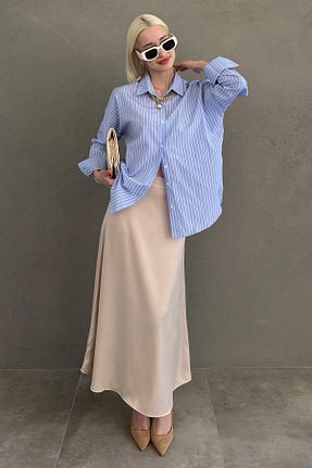 پیراهن آبی زنانه رگولار Madmext - کد 932108822