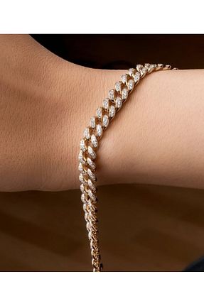 دستبند استیل (فولاد) زرد زنانه استیل (فولاد) Ervalina - کد 928520680