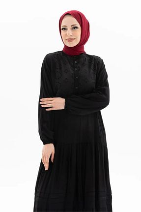 لباس حجاب مشکی زنانه رگولار nevmira - کد 938122356