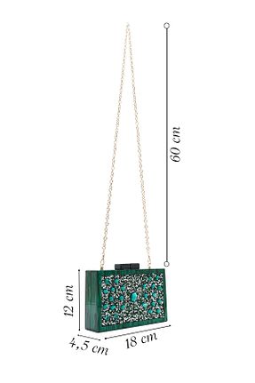 کیف پورتفوی و کلاچ سبز زنانه چرم مصنوعی Derimod - کد 886570674