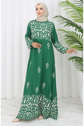 لباس حجاب سبز زنانه Relaxed sefamerve - کد 938114817