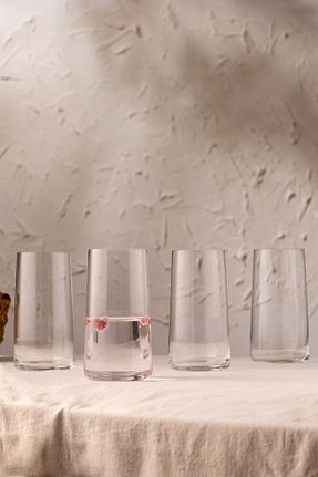لیوان نارنجی شیشه Rakle - کد 872072694
