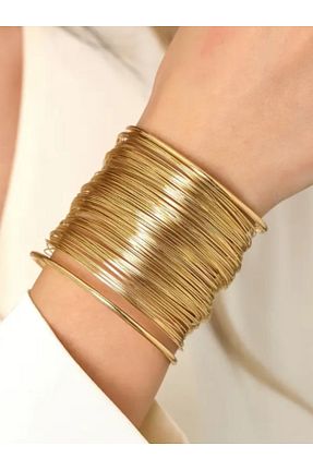 دستبند جواهر متالیک زنانه فلزی STEELMAKER JEWELRY - کد 925136020