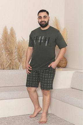 ست لباس راحتی سایز بزرگ سرمه ای مردانه ساده Farya Home - کد 938145060