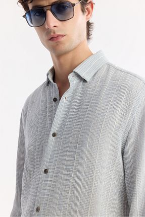 پیراهن آبی مردانه رگولار Avva - کد 938163946