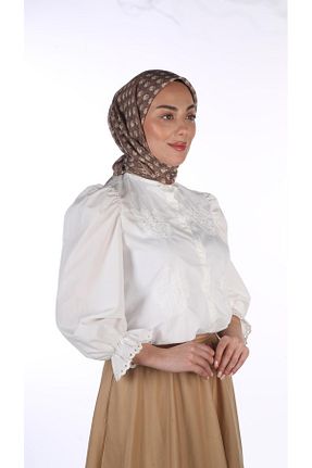 روسری بژ %100 پنبه locella - کد 938150457