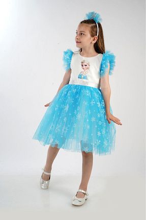 لباس مجلسی و فارغ التحصیلی فیروزه ای بچه گانه پنبه پلی استر Çocuksan Baby&Kids Wear - کد 738816986