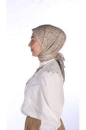 روسری بژ %100 پنبه locella - کد 938150770