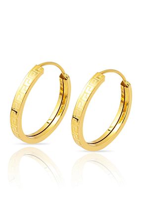 گوشواره طلا زرد زنانه 14 عیار Bilezikci - کد 938169758