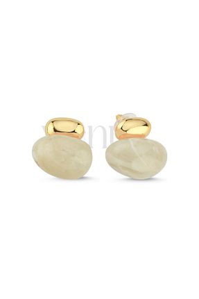 گوشواره استیل (فولاد) بژ زنانه استیل (فولاد) VenüsDesign - کد 850881896
