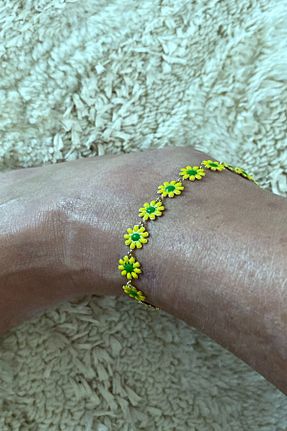 دستبند استیل (فولاد) زرد زنانه استیل (فولاد) DLK TAKI - کد 938195685