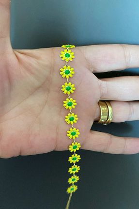 دستبند استیل (فولاد) زرد زنانه استیل (فولاد) DLK TAKI - کد 938195685