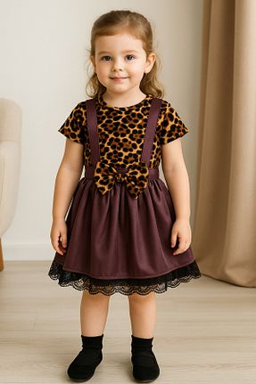 ست بالاتنه و پائین تنه بنفش بچه گانه بافتنی TRENDİMİZBİR - کد 812887047