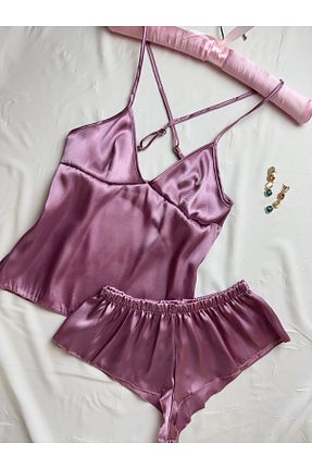 ست لباس راحتی بنفش زنانه ساده ROZENİN LINGERIE - کد 938407423
