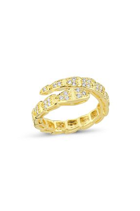 انگشتر استیل (فولاد) طلائی زنانه استیل (فولاد) VenüsDesign - کد 856529331