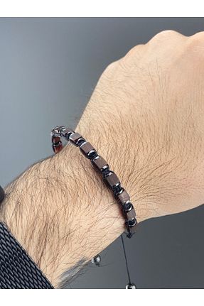دستبند جواهر قهوه ای زنانه سنگ eniyiaksesuar - کد 938269501