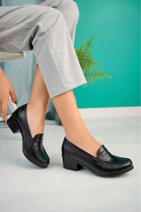 کفش کژوال مشکی زنانه چرم خالص Garmoda - کد 938262791