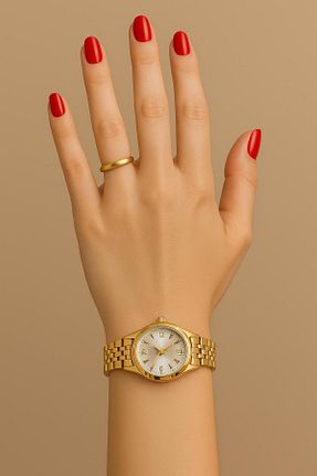 ساعت مچی بژ زنانه فلزی MİRAMİNA - کد 938288408