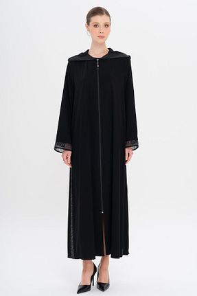 کلاه و ابایا مشکی زنانه بافتنی Olcay - کد 938335267