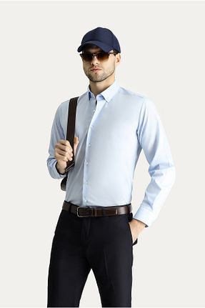 پیراهن آبی مردانه رگولار Kiğılı - کد 802541426